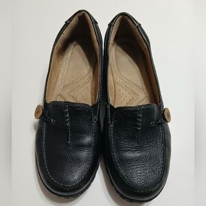 Naturalizer Black Leather‎ Loafers